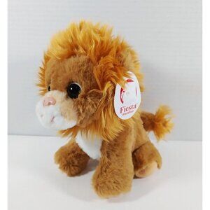 Fiesta  Luis 7in Floppy Bean Bag Lion Plush Soft Stuffed Animal NEW